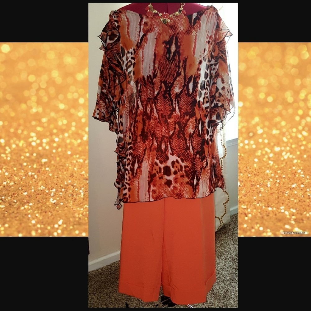 Plus size 2X Madison Paige II Sheer Top